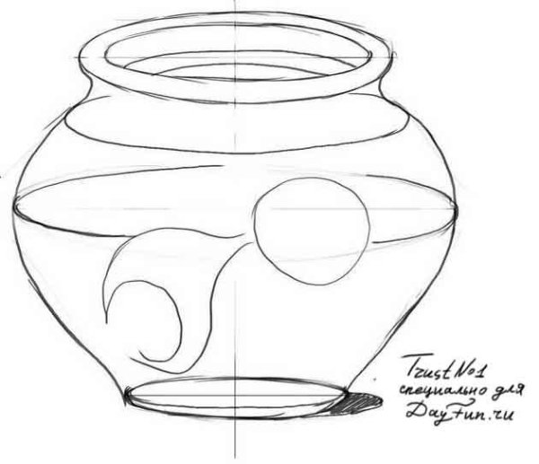 Аквариум раскраска для малышей