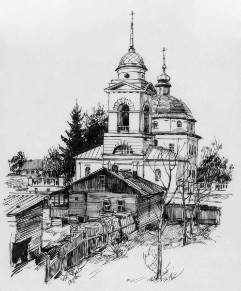 Наброски и зарисовки церквей