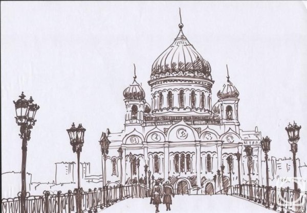 Андреевская Церковь в Киеве отмывка