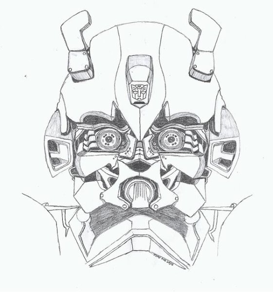 Бамблби карандашом