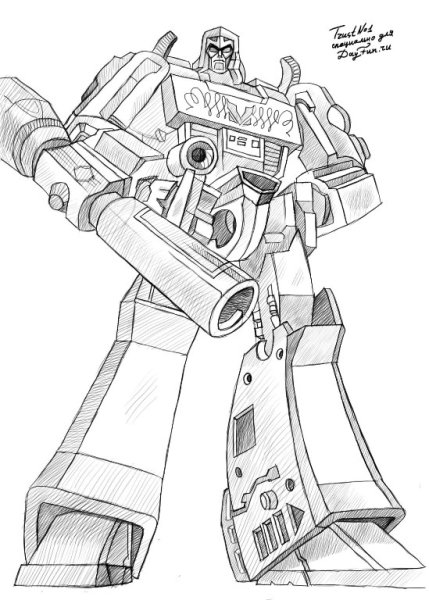 Трансформеры рисунки карандашом