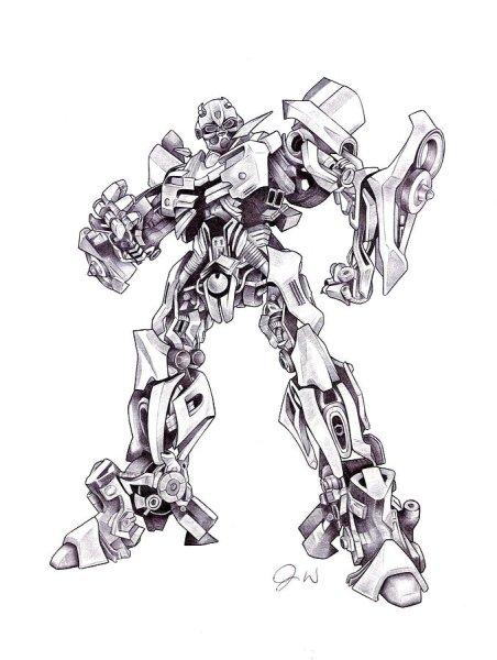 Бамблби карандашом