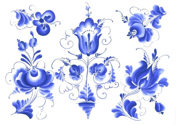 Жостовская роспись раскраска