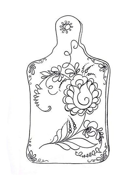 Элементы гжельской росписи Гжель