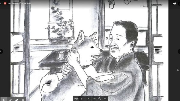 Раскраска Хатико