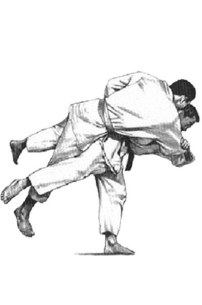 Дзюдо графические зарисовки