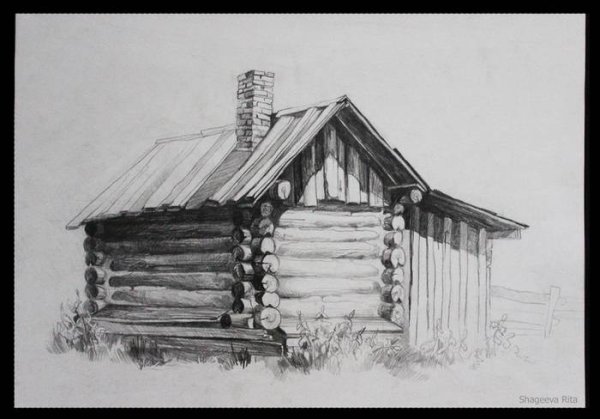 Набросок избы