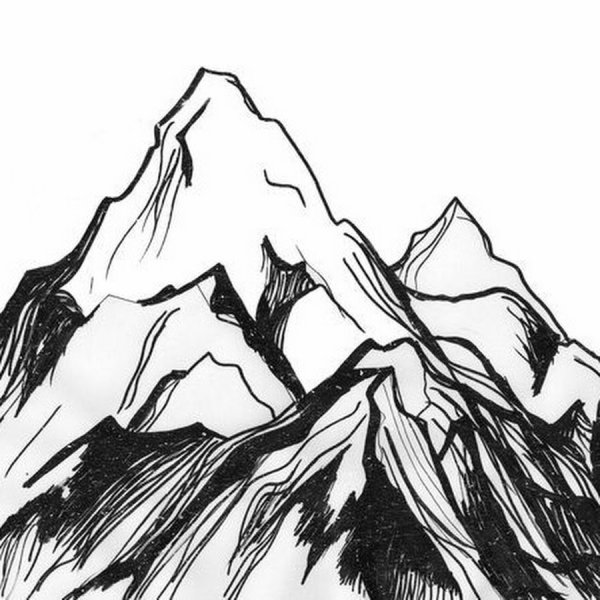 Уральские горы рисование