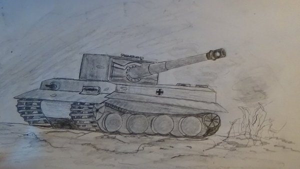 Танк тигр раскраска