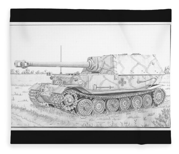 Танк тигр сбоку рисунок