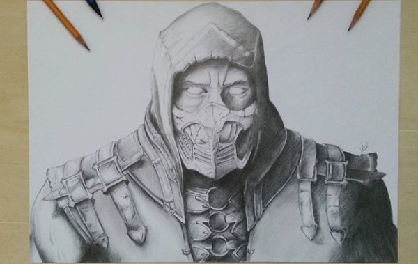 Scorpion Mortal Kombat draw