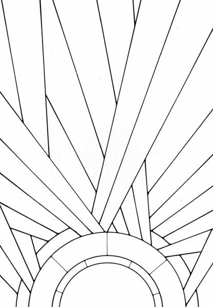 Витраж геометрия арт деко