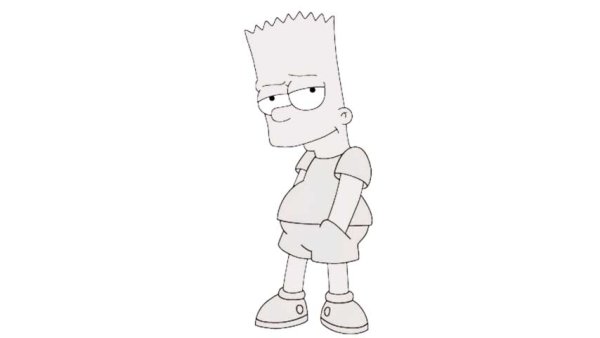 Барт симпсон рисовка