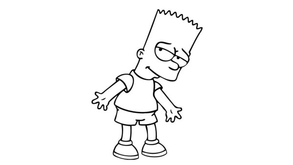 Раскраски симсон барт симпсон