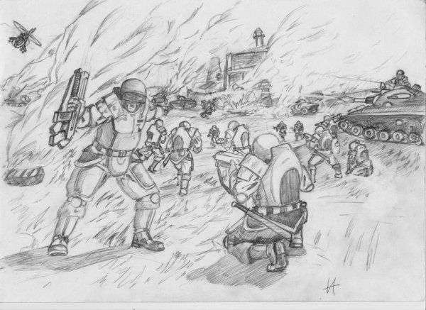 Рисунки о войне для срисовки