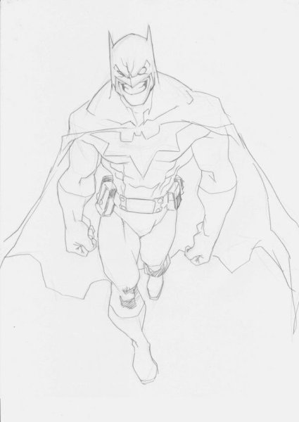 Бэтмен карандашом