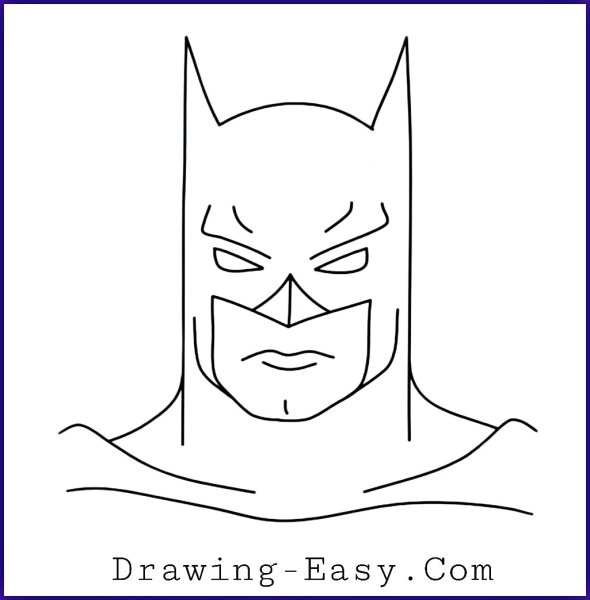 Поэтапное рисование Бэтмена