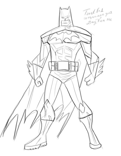 Бэтмен для рисования