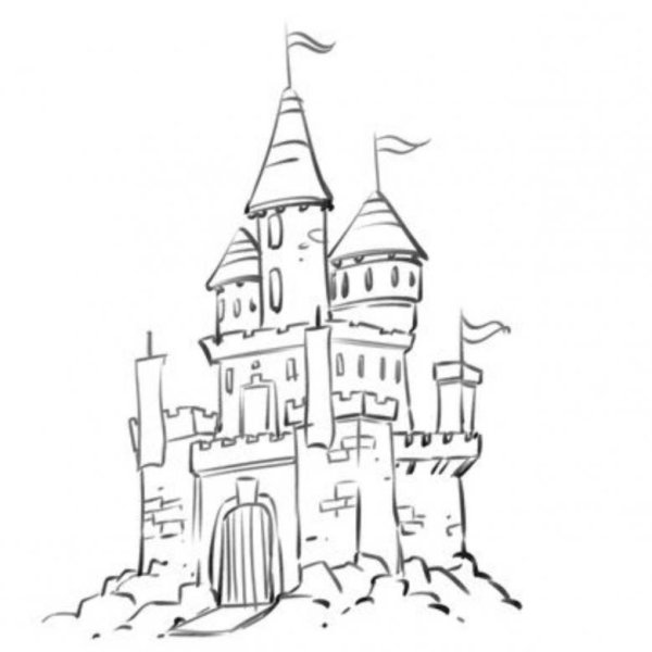 Маленький замок рисунок