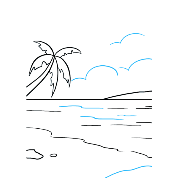 Море раскраска для детей