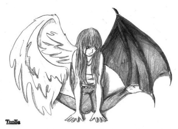 Ангел карандашом