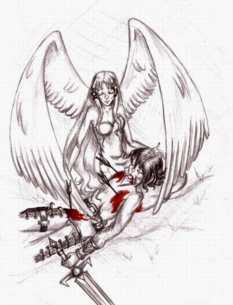 Человек демон для срисовки