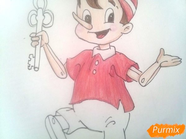 Золотой ключик или приключения Буратино рисунок