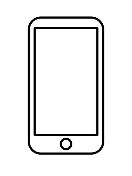 Рисунки для срисовки телефон