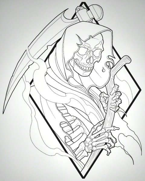 Рисунки карандашом смерть