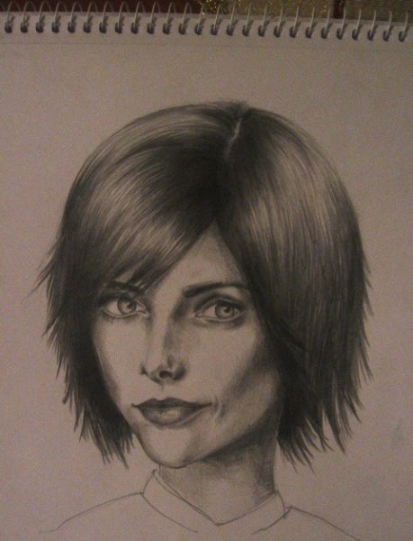 Девочка со спины рисунок карандашом