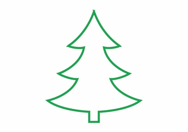 Елка для рисования для детей