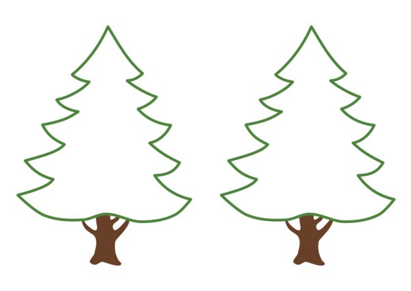 Новогодняя елка карандашом