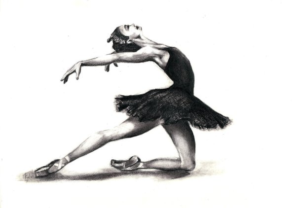 Балерина рисунок