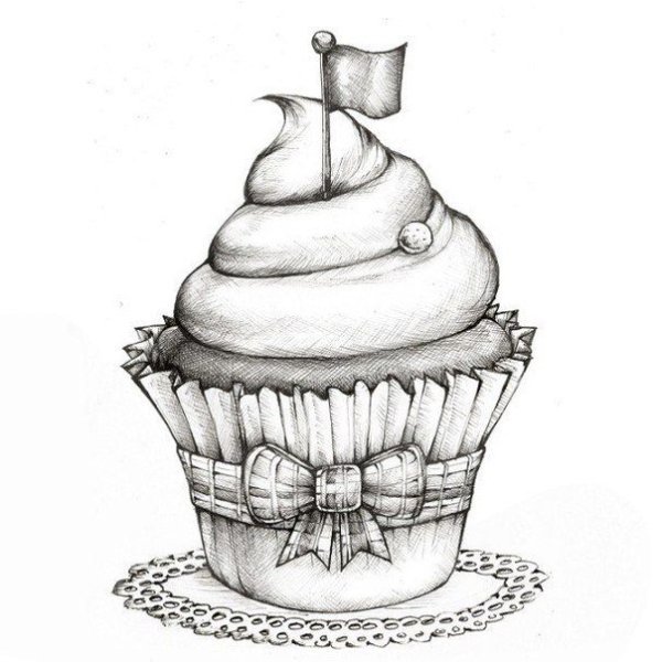 Кекс карандашом