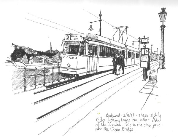 Трамвай рисунок