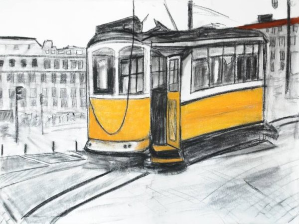 Раскраски для мальчиков трамвай