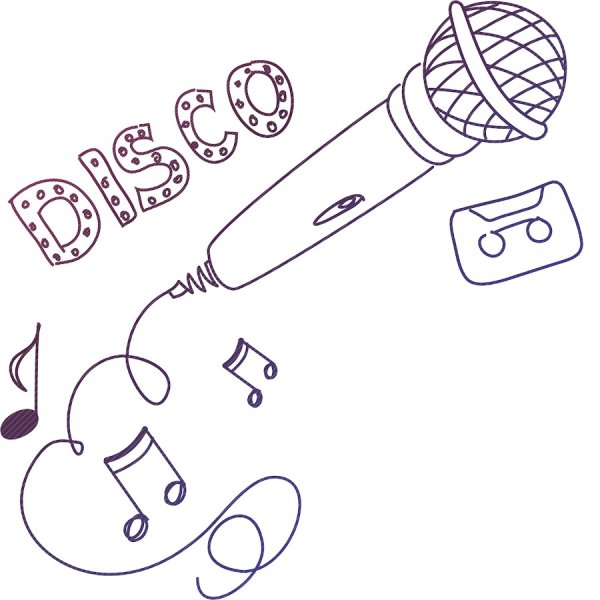 Микрофон раскраска для детей