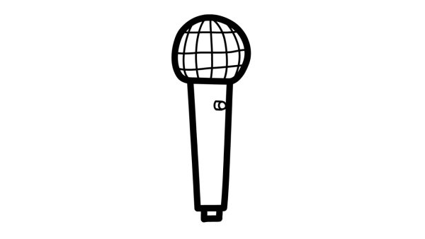 Микрофон раскраска для детей