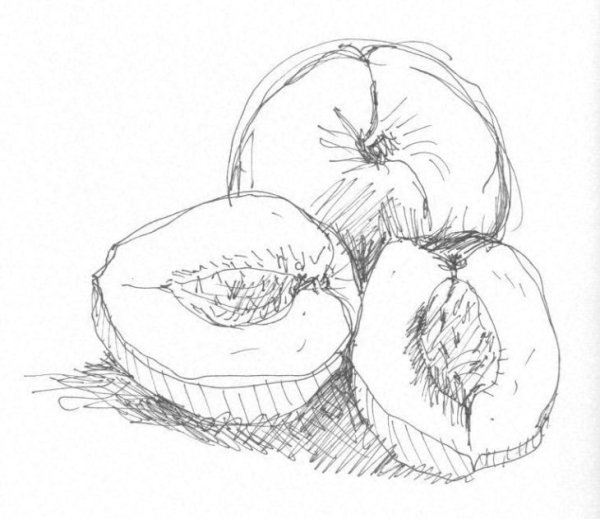 Как рисовать персик