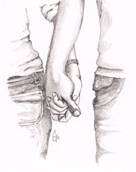 Объятия эскиз