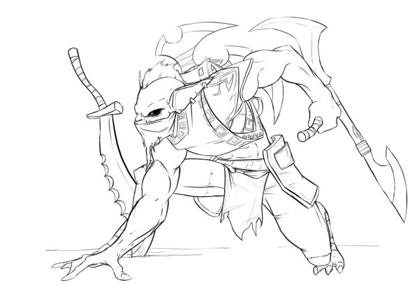 Баунти Хантер дота раскраска