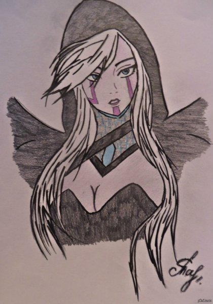 Дота 2 арт карандашом