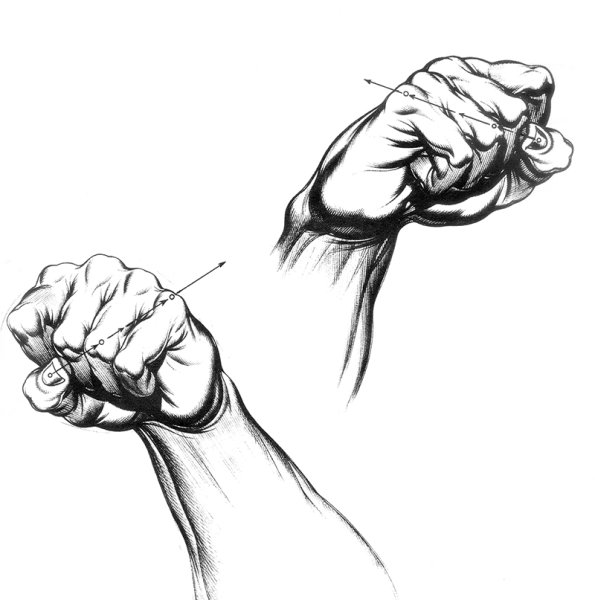 Рука сжатая в кулак