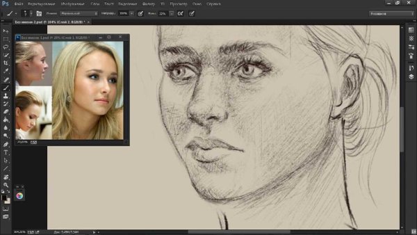 Эффект карандаша в фотошопе