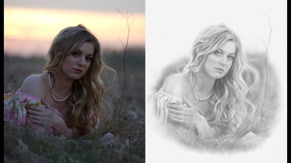 Стилизация под карандаш