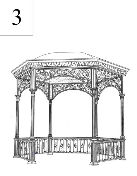 Эскиз беседки