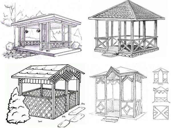 Беседка набросок