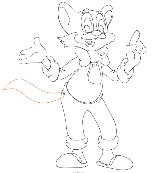 Детские рисунки кот Леопольд