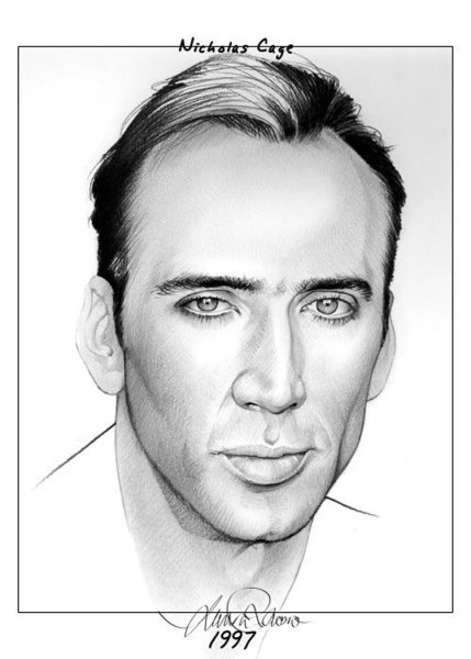 Рисунки знаменитостей Брюс Уиллис