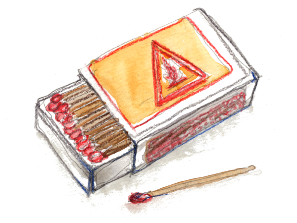 Рисунок спичечного коробка